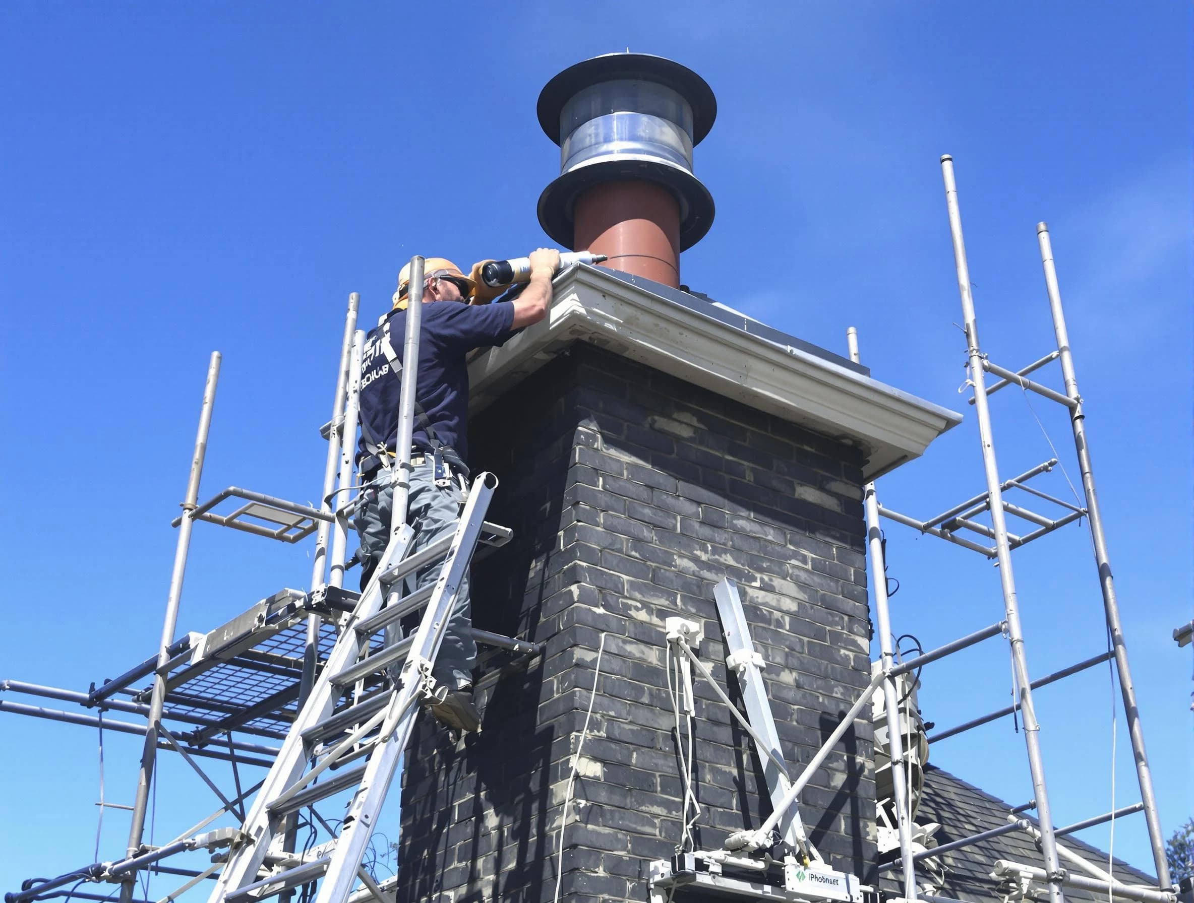 Sturdy chimney crown finished by Boulder Chimney Sweep in Boulder, CO