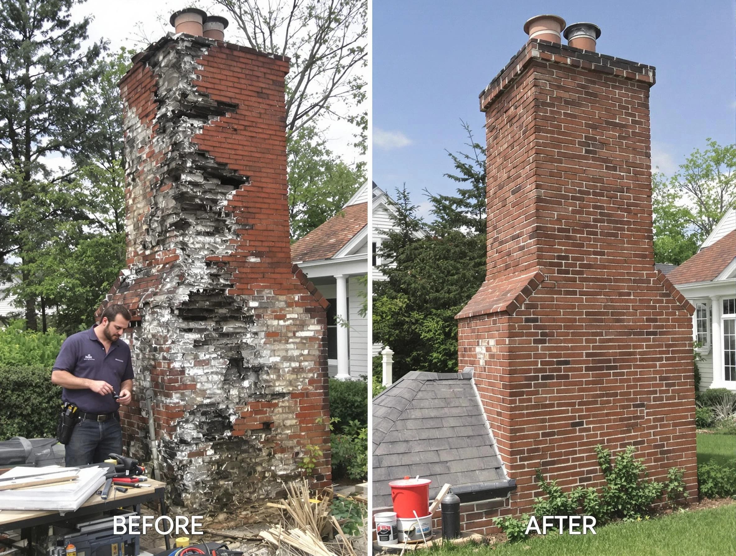 Boulder Chimney Sweep performing a full chimney restoration in Boulder, CO