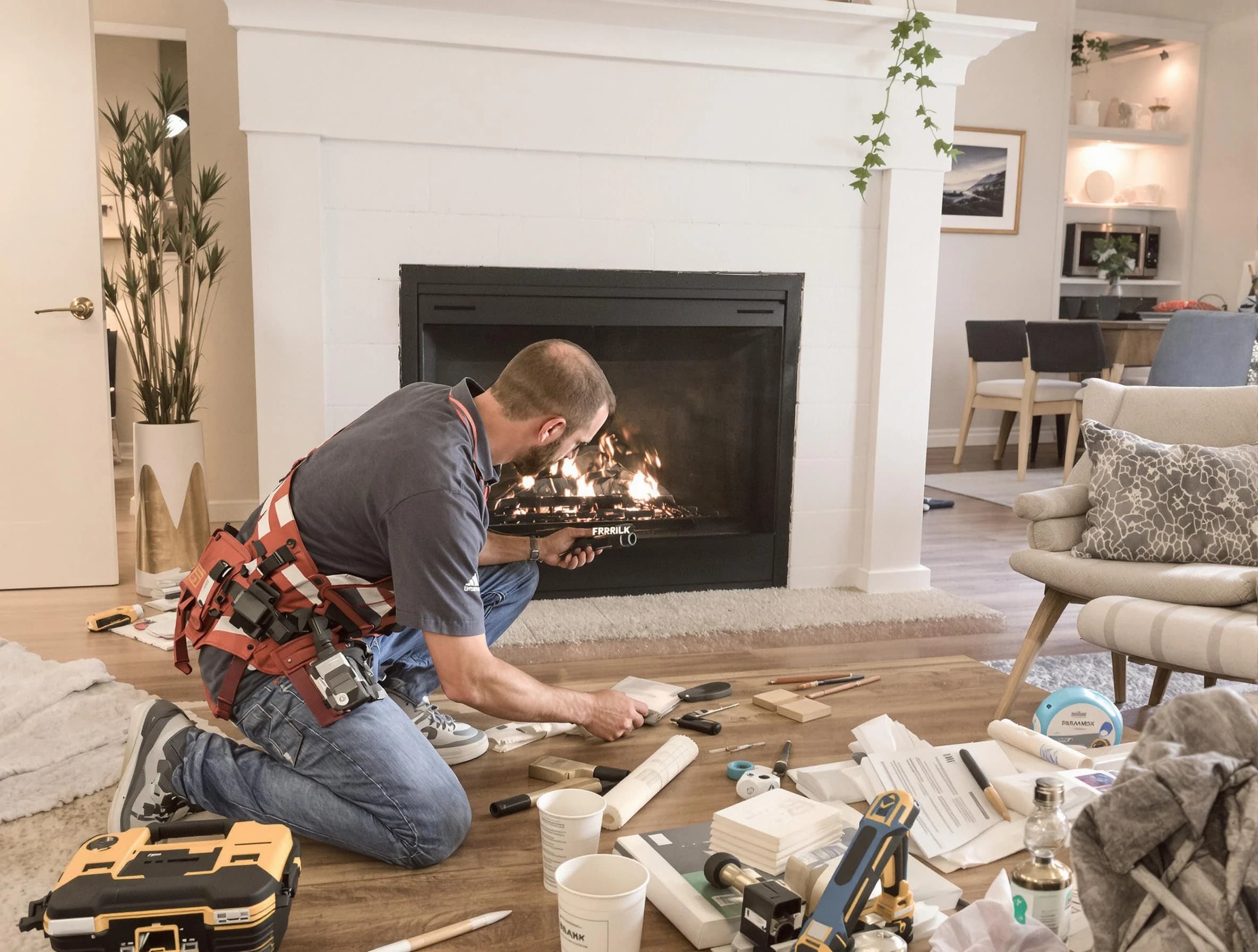 Boulder Chimney Sweep performing fireplace repair in Boulder, CO