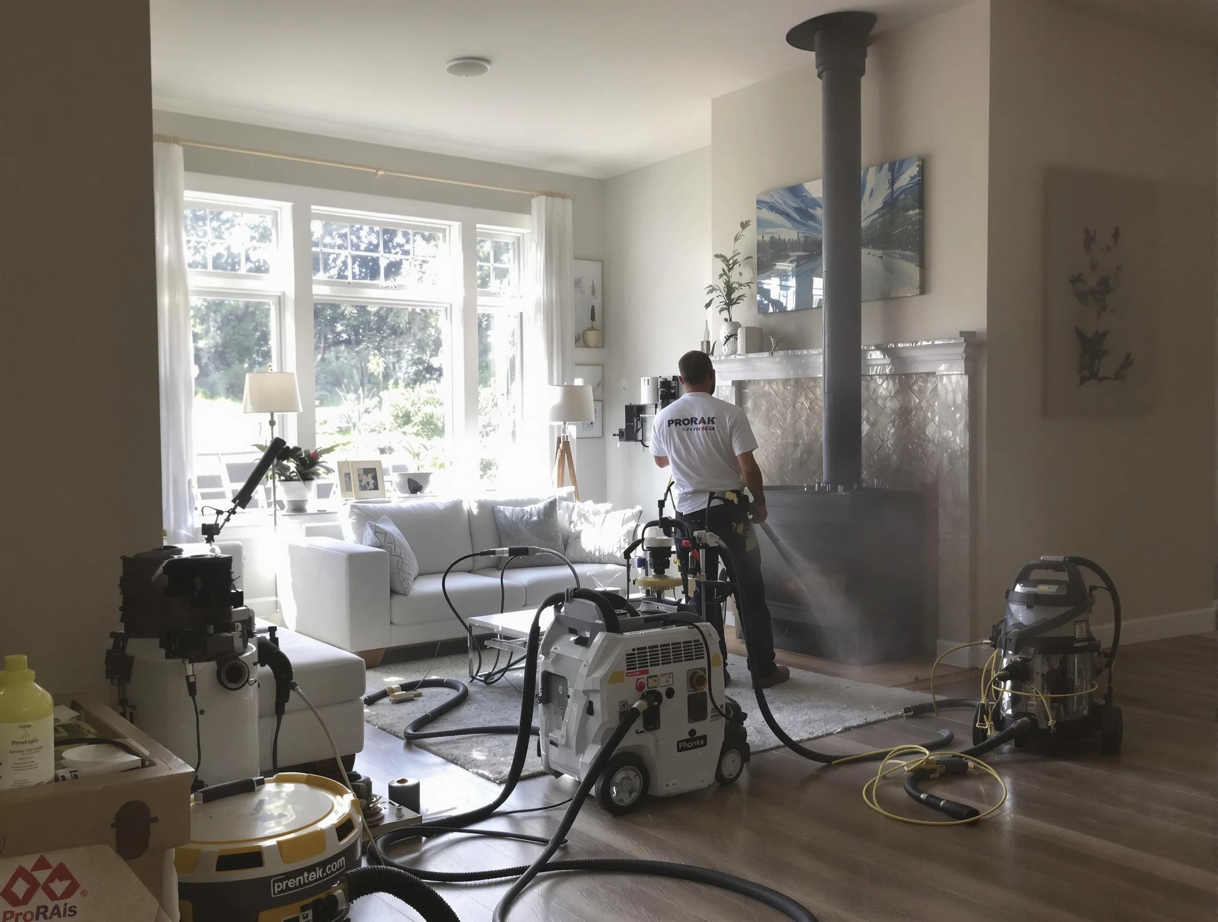 Soot removal service by Boulder Chimney Sweep for a fireplace in Boulder, CO