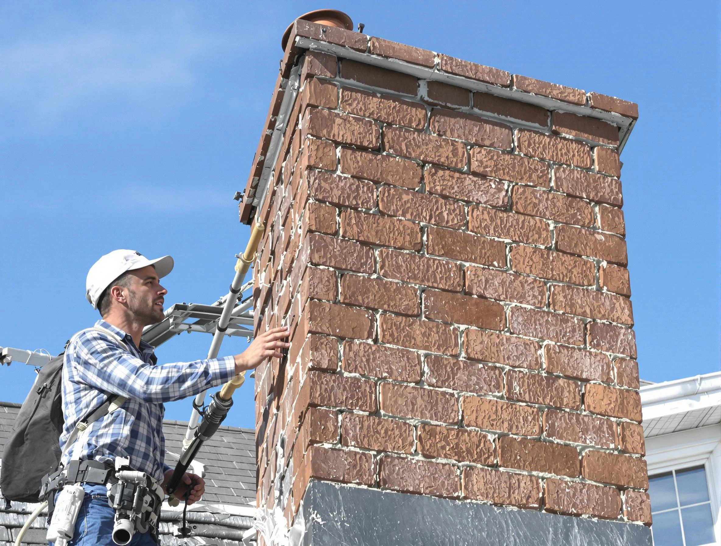 Brickwork for a chimney rebuild by Boulder Chimney Sweep in Boulder, CO