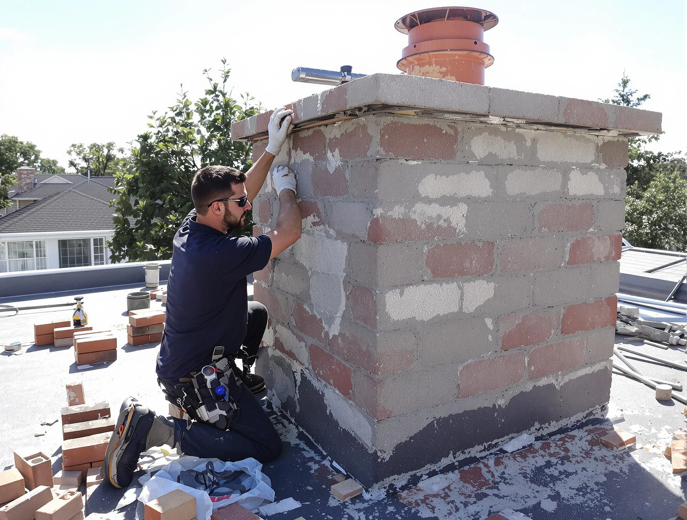 Advanced chimney repair process by Boulder Chimney Sweep in Boulder, CO