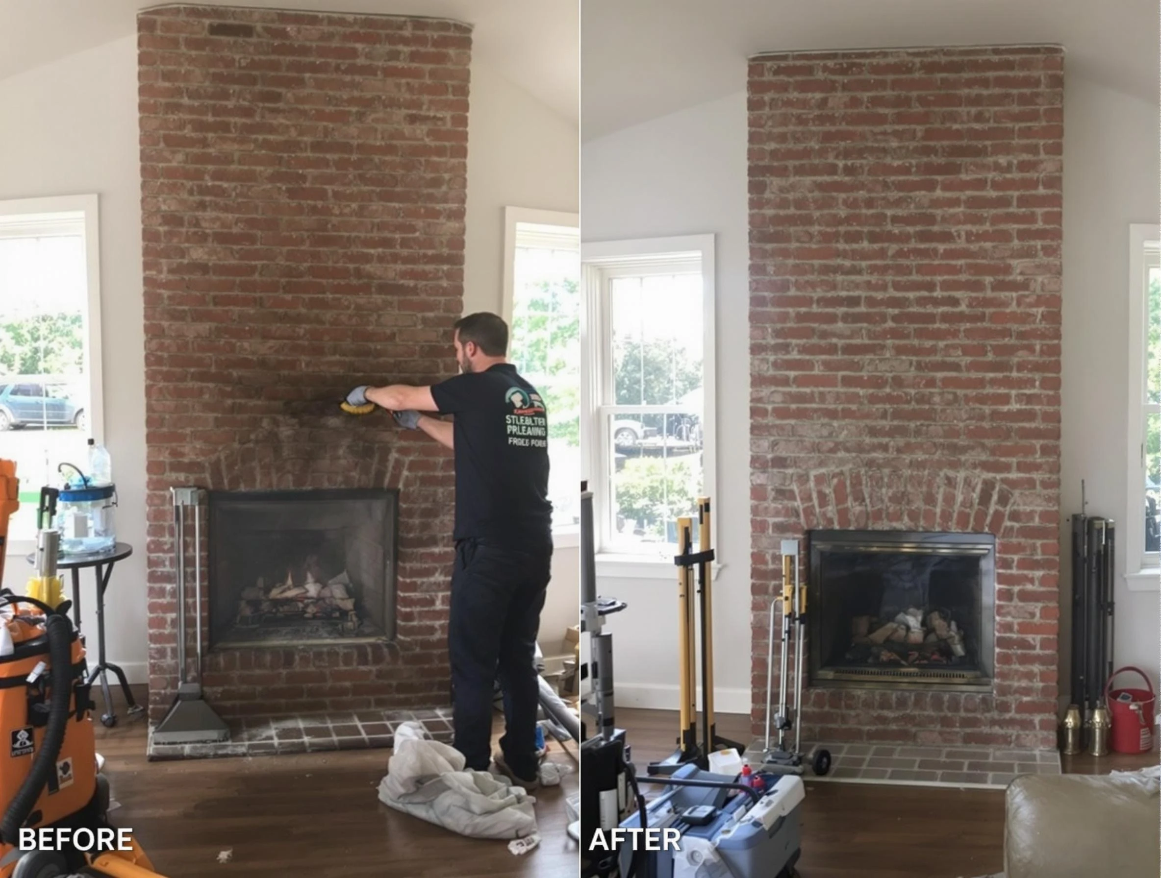 Finished chimney sweeping service by Boulder Chimney Sweep in Boulder, CO