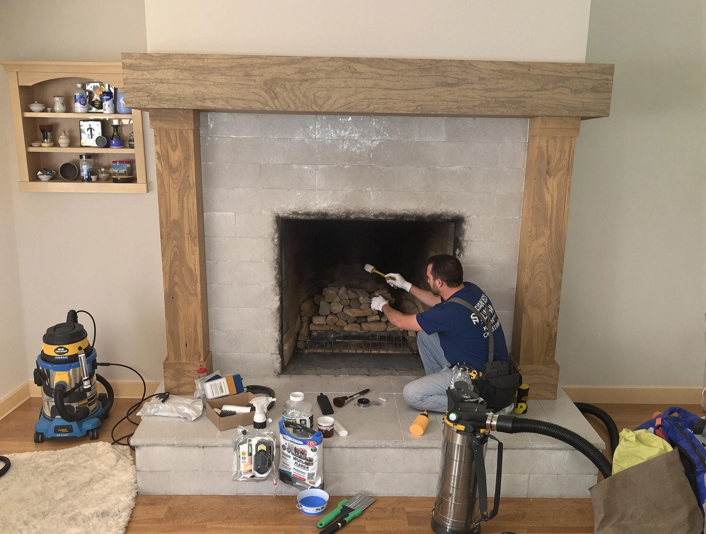 Detailed creosote removal process by Boulder Chimney Sweep in Boulder, CO